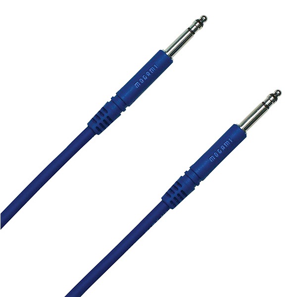 Mogami Pure Patch TT-TT Patch Cable Blue 12 in.