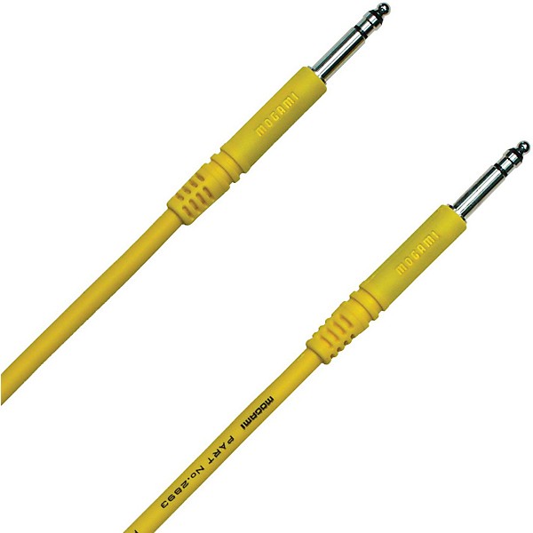 Mogami Pure Patch TT-TT Patch Cable Yellow 48 in.