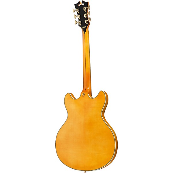 Open Box D'Angelico Excel Series DC Semi-Hollowbody Electric Guitar with Stopbar Tailpiece Level 2 Natural 190839217240