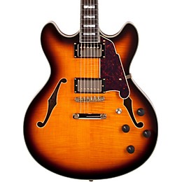 Open Box D'Angelico Excel Series DC Semi-Hollow Electric Guitar with Stopbar Tailpiece Level 2 Vintage Sunburst 190839869449
