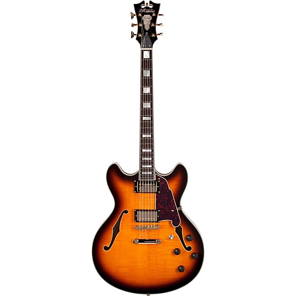 Open Box D'Angelico Excel Series DC Semi-Hollow Electric Guitar with Stopbar Tailpiece Level 2 Vintage Sunburst 190839250889