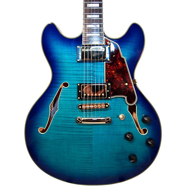 Open Box D'Angelico EX-DC/SP Semi-Hollowbody Electric Guitar Level 1 Blue Burst