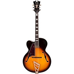 Open Box D'Angelico Excel Series EXL-1 Left Handed Hollowbody Electric Guitar with Stairstep Tailpiece Level 2 Sunburst Sunburst 190839683021