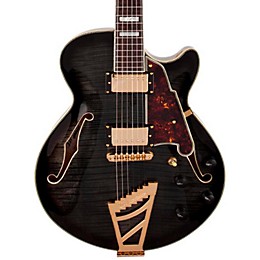 Open Box D'Angelico Excel Series SS Semi-Hollowbody Electric Guitar with Stairstep Tailpiece Level 2 Gray/Black 190839442758