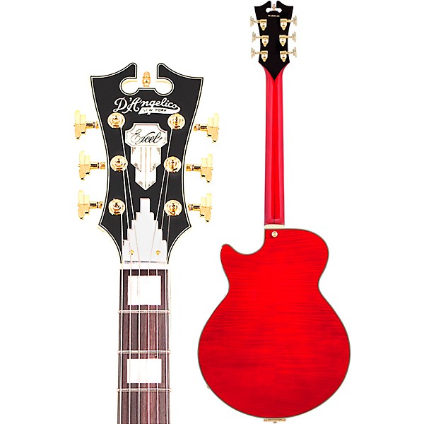 Open Box D'Angelico Excel Series SS Semi-Hollowbody Electric Guitar with Stairstep Tailpiece Level 2 Cherry 190839342126