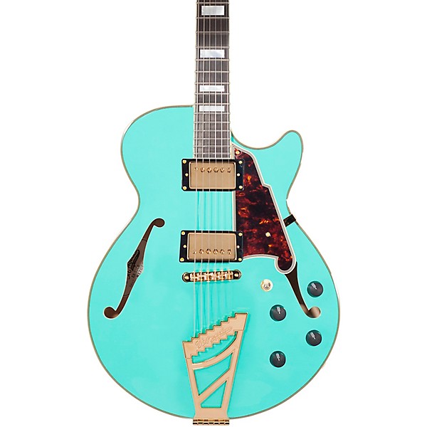 Open Box D'Angelico Excel Series SS Semi-Hollowbody Electric Guitar with Stairstep Tailpiece Level 2 Surf Green 190839343857