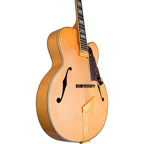 D'Angelico Excel Series EXL-1 Hollowbody Electric Guitar with Stairstep Tailpiece Gloss Natural