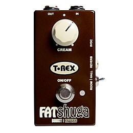 T-Rex Engineering Fat Shuga Boost with Reverb Guitar Effects Pedal