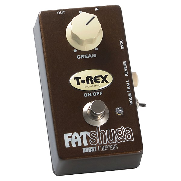 T-Rex Engineering Fat Shuga Boost with Reverb Guitar Effects Pedal