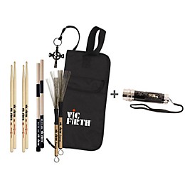 Vic Firth Assorted Stick Pack with Free Vic Firth Tech Flashlight