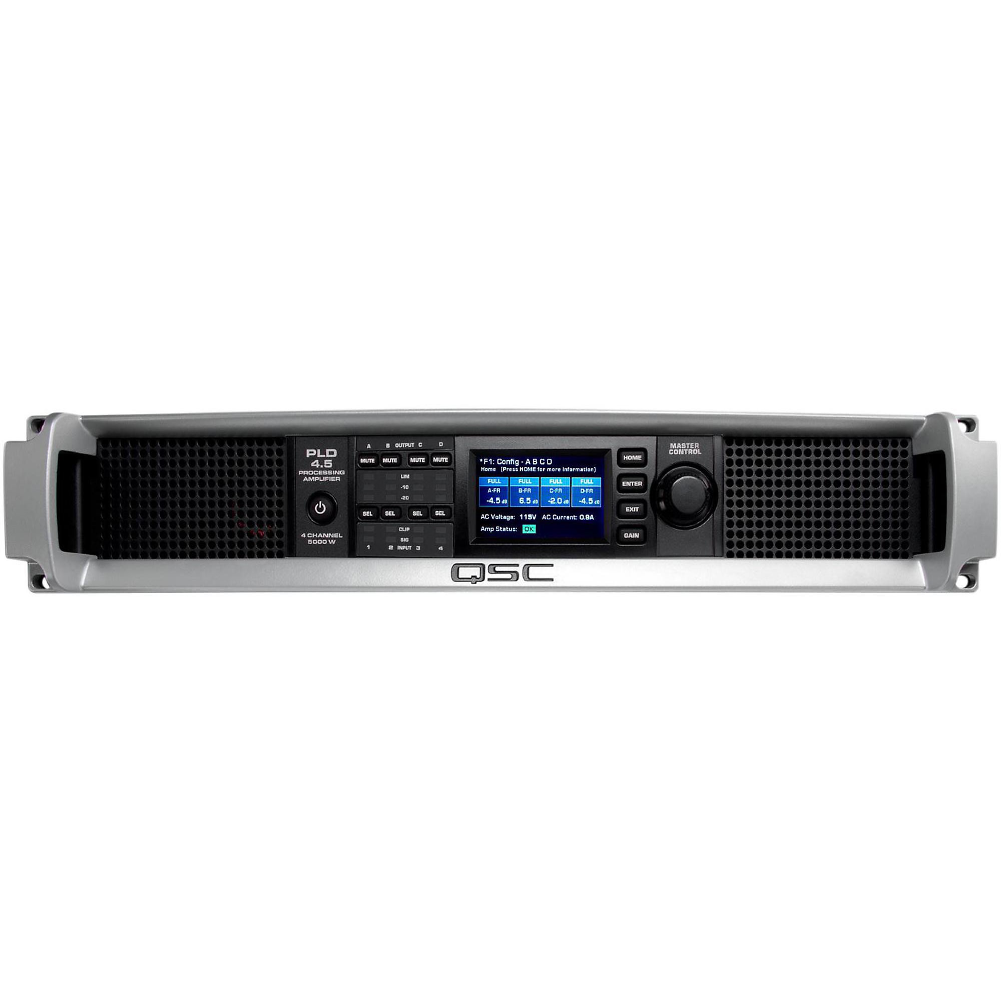 アンプ Qsc PLd 4.5 QSC PLD4.5 Multi-Channel System Processing Amplifier | Guitar Center