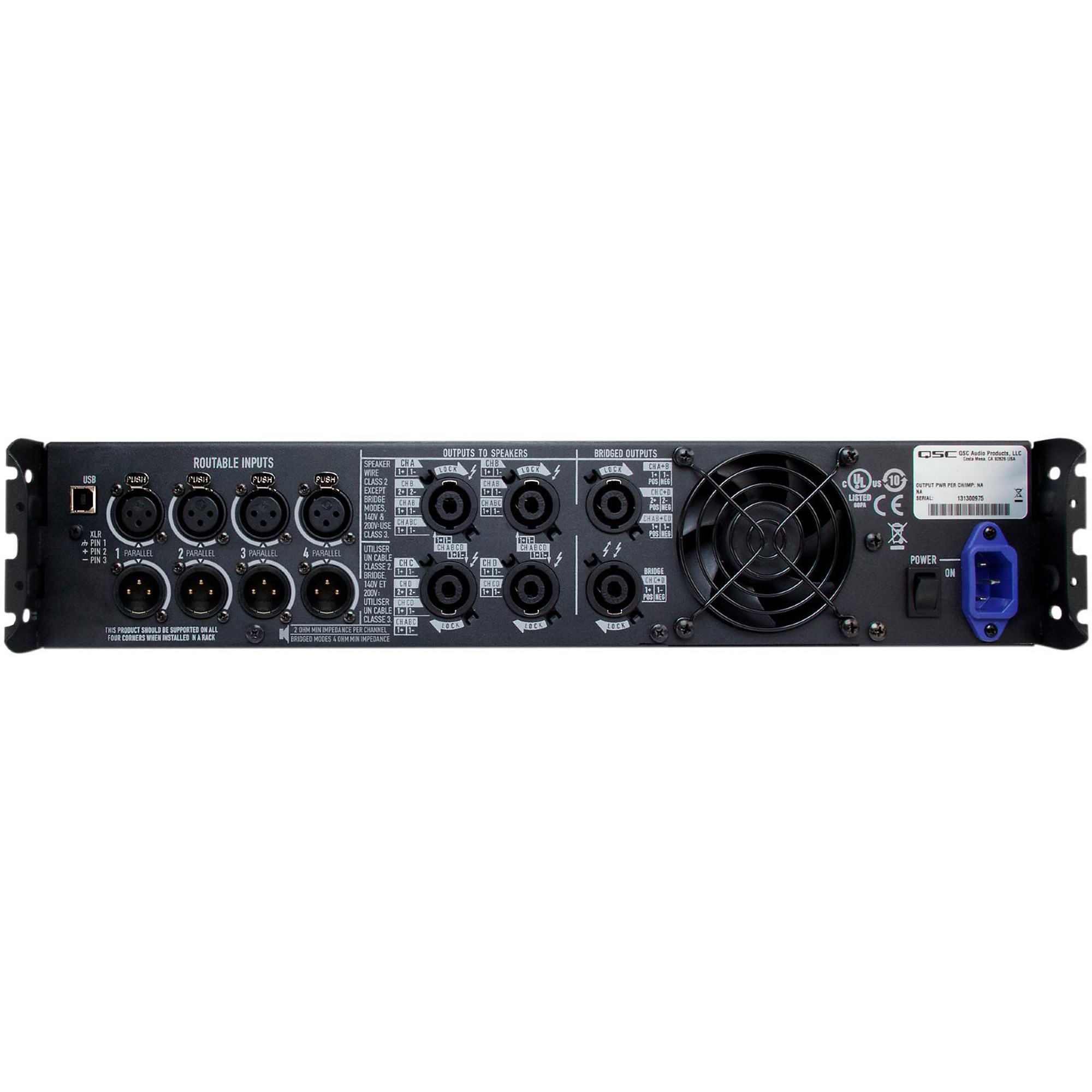 C】QSC PLD4.5 4チャンネル パワーアンプ 064980 QSC PLD4.5 Multi