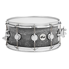 DW Concrete Snare Drum 13 x 7 in. DW Concrete Snare Drum 14 x 6.5 in. Satin Chrome Hardware