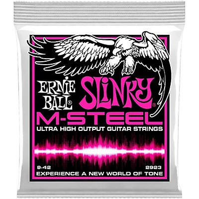 Ernie Ball 2923 M-Steel Super Slinky Electric Guitar Strings for sale