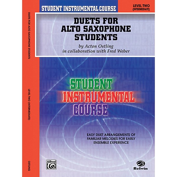 Alfred Student Instrumental Course Duets for Alto Saxophone Students Level II Book