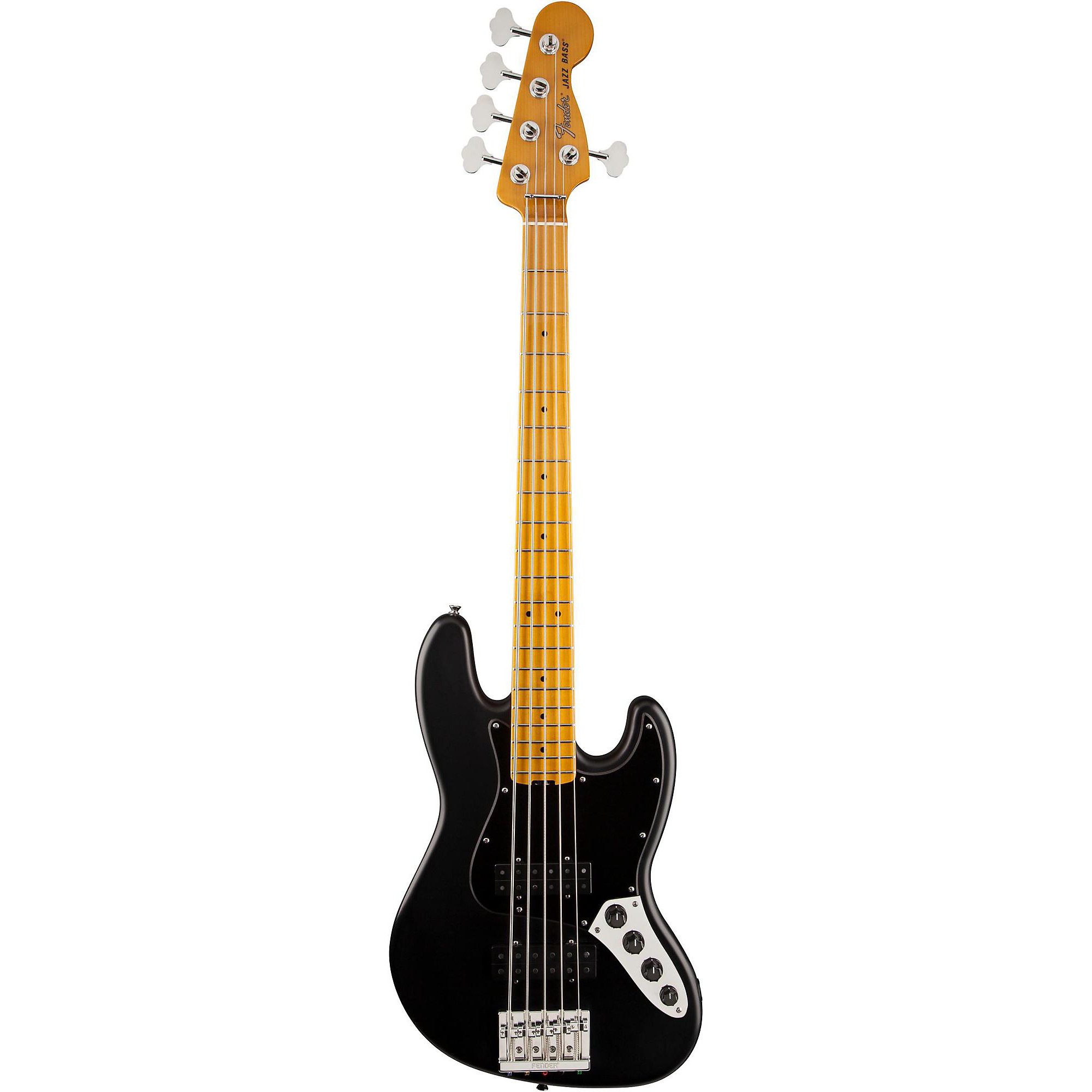 Fender Modern Player Jazz Bass V Satin Black Maple