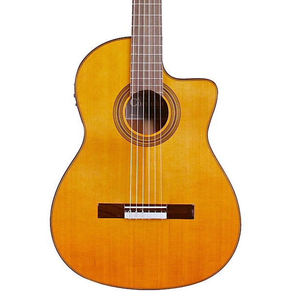 Open Box Cordoba Fusion 12 Natural Cedar Classical Electric Guitar Level 2 Natural, Cedar Top 190839114013