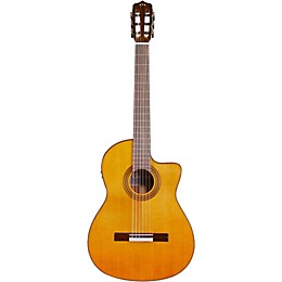 Open Box Cordoba Fusion 12 Natural Cedar Classical Electric Guitar Level 2 Natural, Cedar Top 190839114013