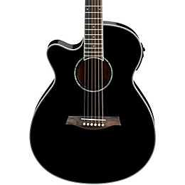 Open Box Ibanez AEG10LII Lefty Cutaway Acoustic-Electric Guitar Level 2 Black 190839112354