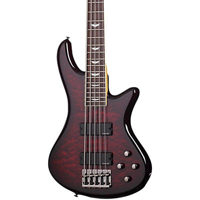 Schecter Guitar Research Stiletto Extreme-5 5-String Bass Black Cherry for sale