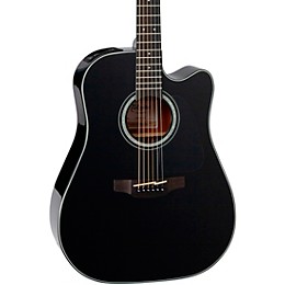 Open Box Takamine G Series GD30CE Dreadnought Cutaway Acoustic-Electric Guitar Level 2 Gloss Black 190839734563