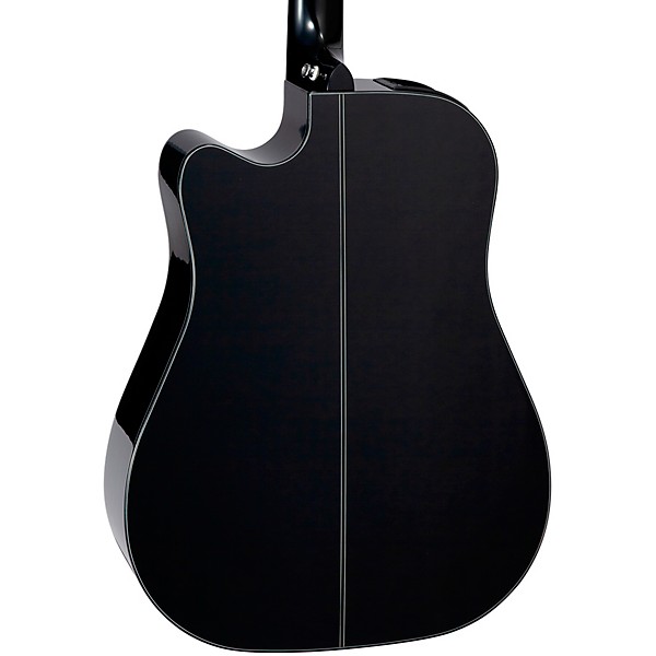 Open Box Takamine G Series GD30CE Dreadnought Cutaway Acoustic-Electric Guitar Level 2 Gloss Black 190839734563