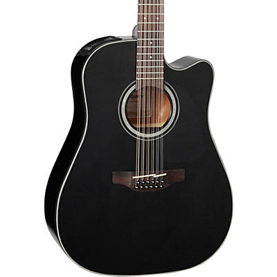 Takamine G Series Gd30ce-12 Dreadnought 12-String Acoustic-Electric Guitar Black for sale