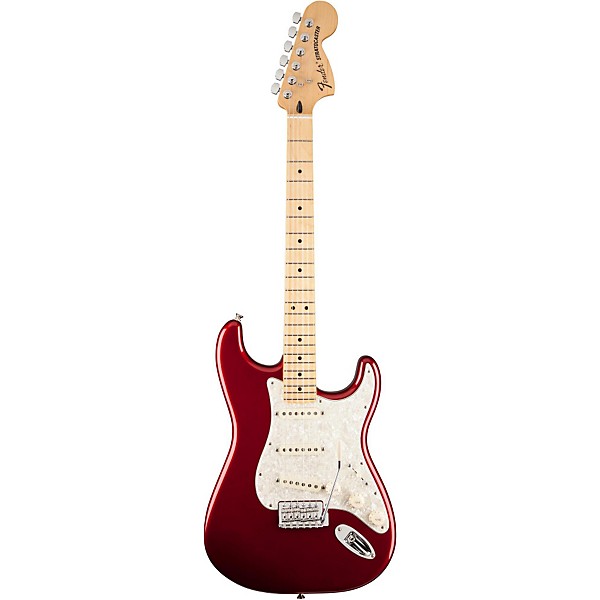 Fender Deluxe Roadhouse Stratocaster Electric Guitar Candy Apple Red Maple Fretboard