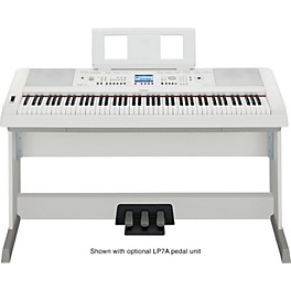 Blemished Yamaha DGX-650 88-Key Graded Hammer Action Digital Piano Level 2 White 888365505312