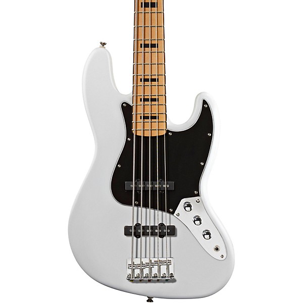 Open Box Squier Vintage Modified Jazz Bass V 5-String Electric Bass Level 2 Olympic White 190839041074