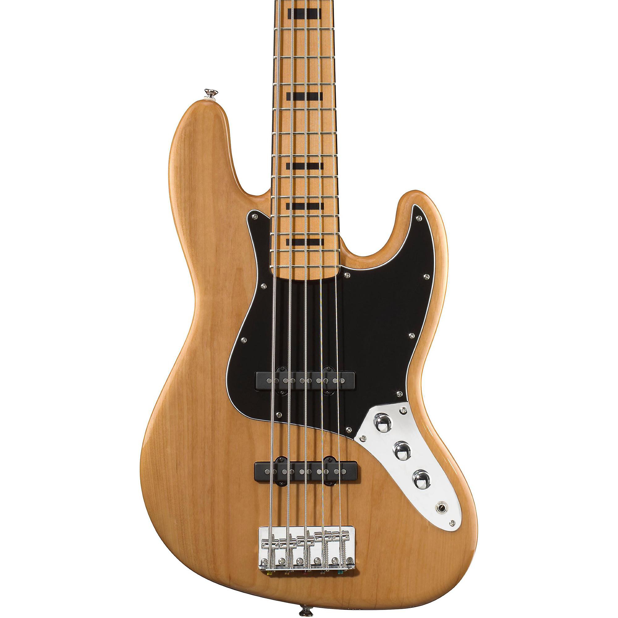 Vintage Modified Jazz Bass V 5-String Electric Bass Natural