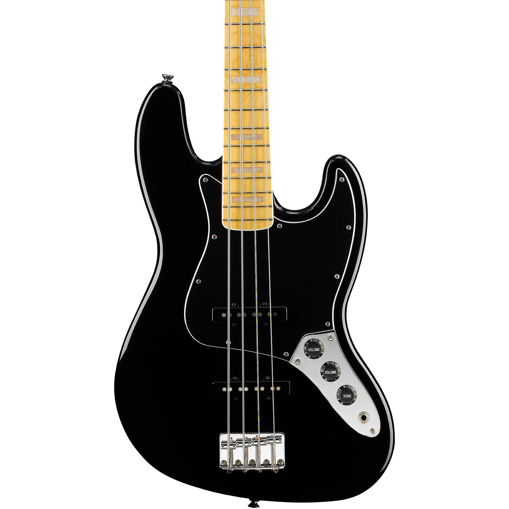 Open Box Squier Vintage Modified Jazz Bass 77 Level 2 Black