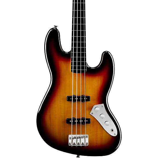 Open Box Squier Vintage Modified Fretless Jazz Bass Level 2 3-Color Sunburst 888366062432