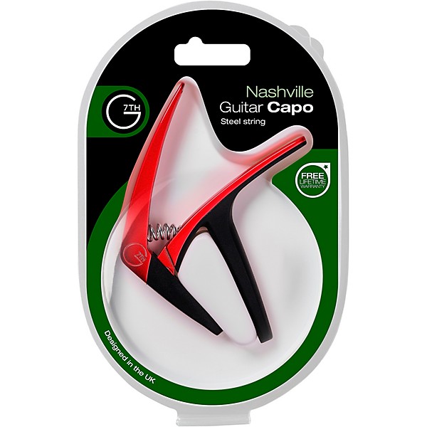 G7th Nashville Spring-Operated Guitar Capo Red