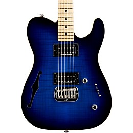 G&L ASAT Deluxe Semi-Hollow Electric Guitar Blue Burst