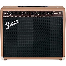 Clearance Fender Acoustasonic 90 90W Acoustic Combo Amp Brown Textured Vinyl Covering with Black Grille Cloth