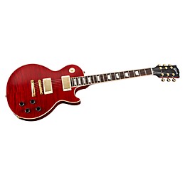 Platinum Gibson Custom Les Paul Standard, Transparent Red | Guitar