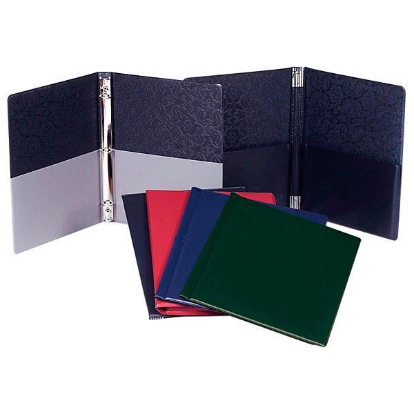 Marlo Plastics Choral Folder 9-1/4 x 12 with 7 Elastic Stays and 2 Expanded Horizontal Pockets Red