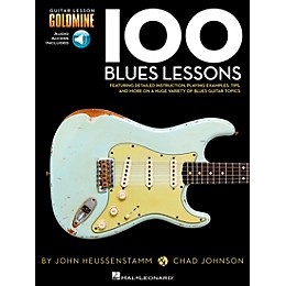 Hal Leonard 100 Blues Lessons Guitar Lesson Goldmine Series Softcover with Online Audio
