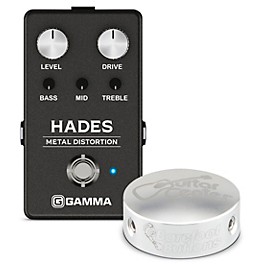 GAMMA HADES Metal Distortion Effects Pedal With Barefoot Button Guitar Center Footswitch Cap