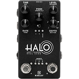 Keeley HALO Andy Timmons Dual Echo Signature Effects Pedal Black