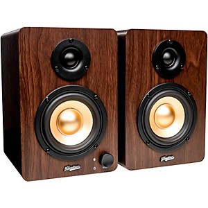 Headliner HD3 3.5 In. Powered Studio Monitors Pair Wood  