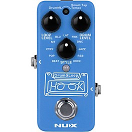 Blemished NUX HOOK Drum and Loop Mini Effects Pedal Level 2 Blue 197881123550