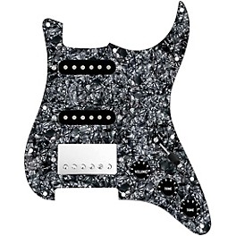920d Custom HSS Loaded Pickguard For Strat With A Nickel Cool Kids Humbucker, Black Texas Grit Pickups and Black Knobs