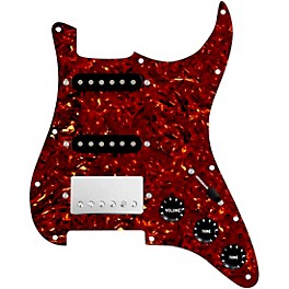 920d Custom HSS Loaded Pickguard For Strat With A Nickel Smoothie Humbucker, Black Texas Vintage Pickups and Black Knobs