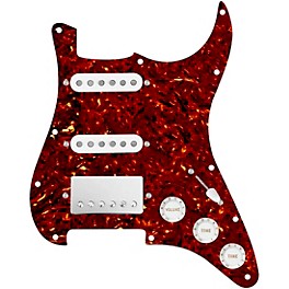 920d Custom HSS Loaded Pickguard For Strat With A Nickel Smoothie Humbucker, White Texas Vintage Pickups and White Knobs
