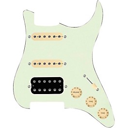 920d Custom HSS Loaded Pickguard For Strat With An Uncovered Cool Kids Humbucker, Aged White Texas Grit Pickups and Black ...