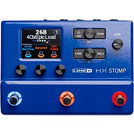 Open Box Line 6 HX Stomp Limited-Edition Lightning Blue Multi-Effects Pedal Level 1 Lightning Blue