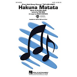 Hal Leonard Hakuna Matata (from The Lion King) ShowTrax CD Arranged by Roger Emerson