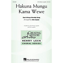 Hal Leonard Hakuna Mungu Kama Wewe 3-Part Mixed arranged by Kirk Aamot
